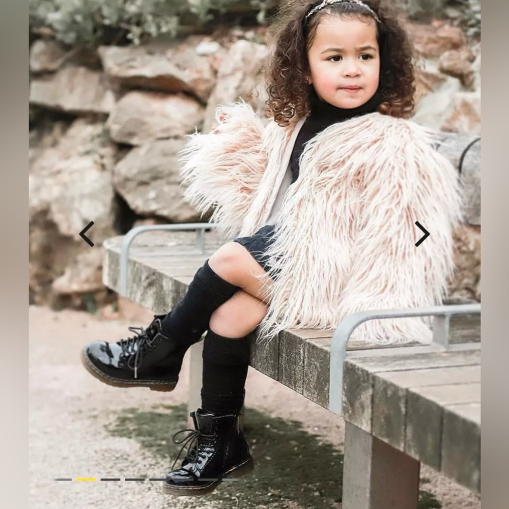 Dr. Martins toddler patent leather lace up boots